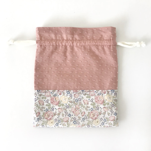 リバティ生地 フェリシテ 巾着袋 給食袋 にも 給食袋 FONDUE 通販  