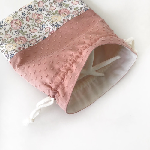 リバティ生地 フェリシテ 巾着袋 給食袋 にも 給食袋 FONDUE 通販  