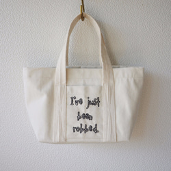 MINI TOTE BAG  Off-White / ミニトートバッグ ホワイト 1枚目の画像