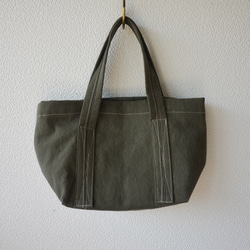 MINI TOTE BAG  Khaki / ミニトートバッグ カーキ 2枚目の画像