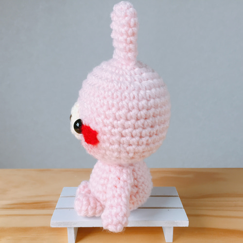 ハンドメイド　ピンク大好きうさぎちゃん　ぬいぐるみ うさぎ好きさんのためのアンティークを纏ったくすみピンクのうさぎ