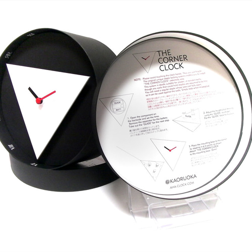 Ultimate Corner Clock（ホワイト） 掛け時計・置き時計 Kaoruoka