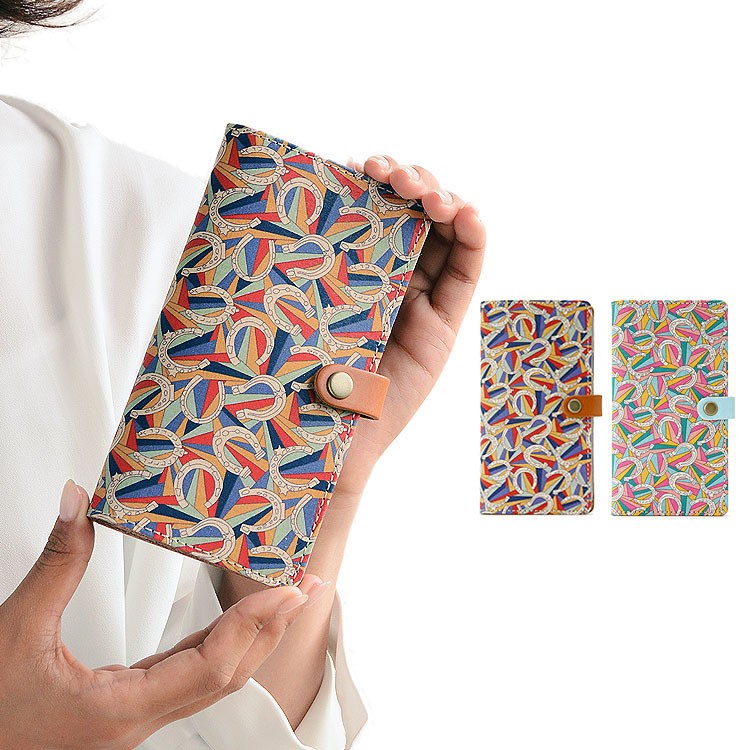 リバティ スマホケース 本革 手帳型 ほぼ全機種対応  栃木レザー 「ダービー・デイ」本革