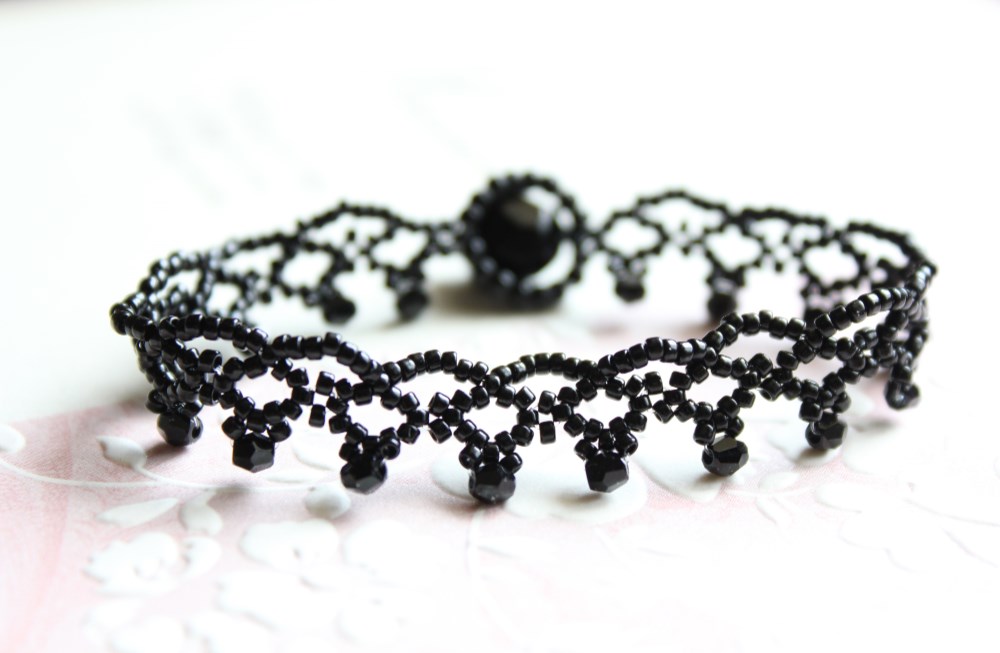 黒と紫のビーズブレスレット 楽天市場】シルバー925 天然石 オニキスブレスレット クロス