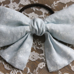 デニム風リボンヘアゴム＆ヘアクリップ　親子おそろい♡ 0_7524e3f111891a8cf166107713d9