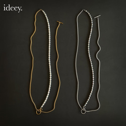 【特集掲載】ホワイト淡水パールロングチェーンネックレス〈253〉 3枚目の画像