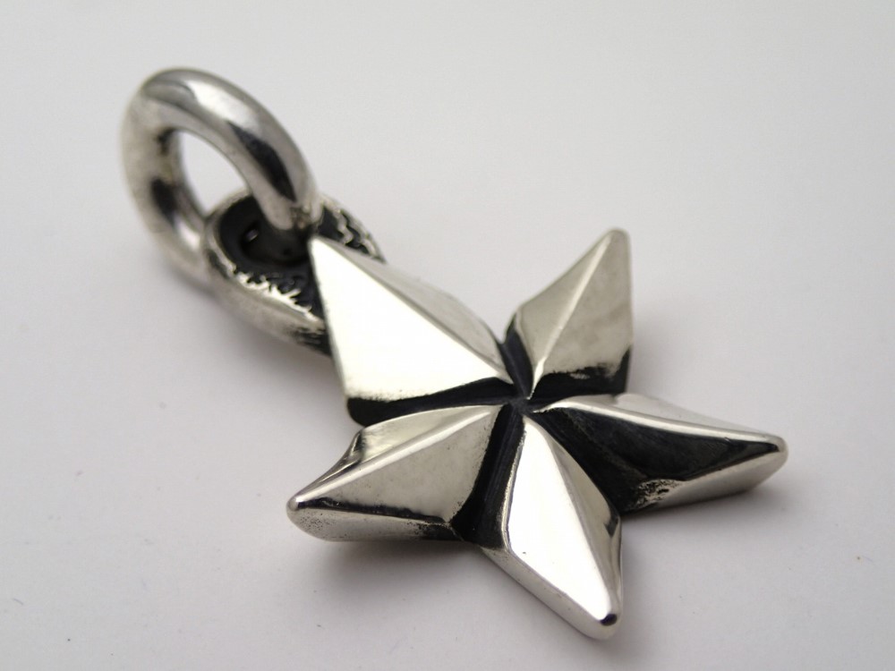 スターペンダント　スター　星　星ペンダント　シルバー925　シルバーアクセサリー　「五光星」　（ゴコウセイ）　五芒星