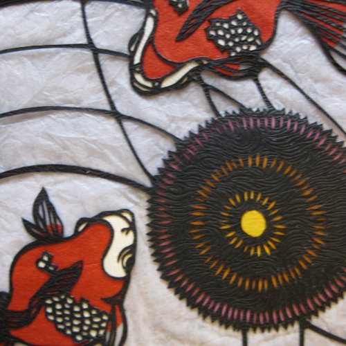 夏の金魚 ＜切り絵原画＞ 切り絵 とん 通販 230086｜Creema(クリーマ)