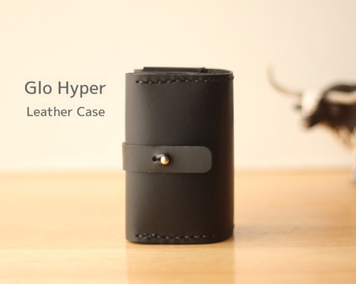 glo hyper(グローハイパー）用本革ケース ブラック ◇◇プレゼントに 