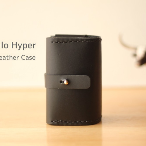 glo hyper(グローハイパー）用本革ケース ブラック ◇◇プレゼントに 