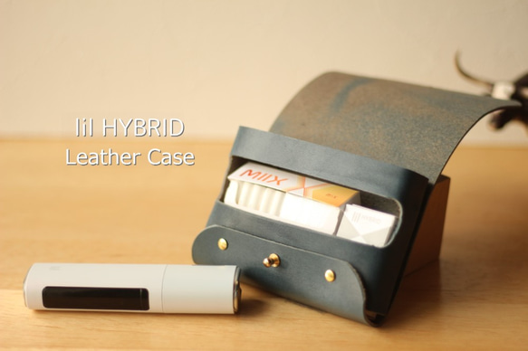 lil HYBRID3.0対応 本革ケース ダックブルー ＊＊プレゼントに