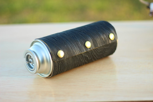 カセットガス（CB缶）カバー Gas Cartridge Wood Wear　『アウトドアに・プレゼントに』 6枚目の画像