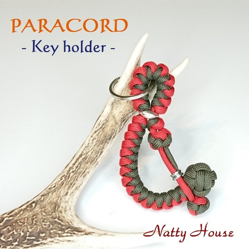 キーホルダー バッグチャーム パラコード パラシュートコード ロープ