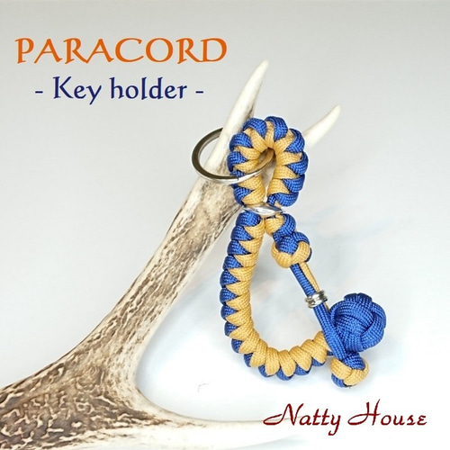 キーホルダー バッグチャーム パラコード パラシュートコード ロープ