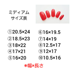 Mee Nails チップサイズの計り方 5枚目の画像