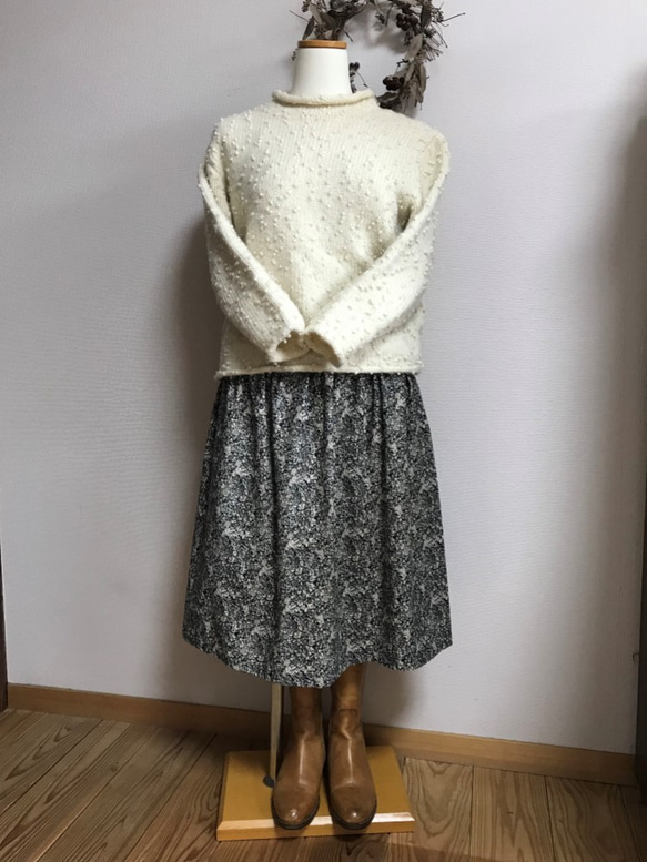 リバティ タックギャザースカート ハンドメイド Harry James