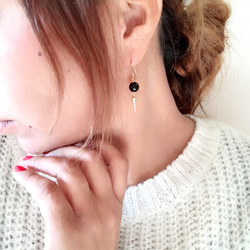 onyx studs pierce 2枚目の画像