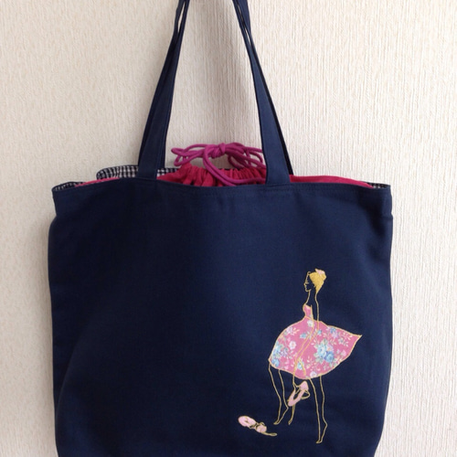 sale レッスンバッグ巾着付き バレエ(花柄) その他入園グッズ sale レッスンバッグ巾着付き バレエ(花柄) その他入園グッズ