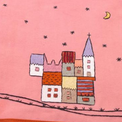 sale シューズケース　中世の街並み　Pink 2枚目の画像