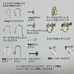 【タイムセール！】 ピアス、イヤリングの金具について 的作品 La.sora 釘狀耳環 アクセサリー