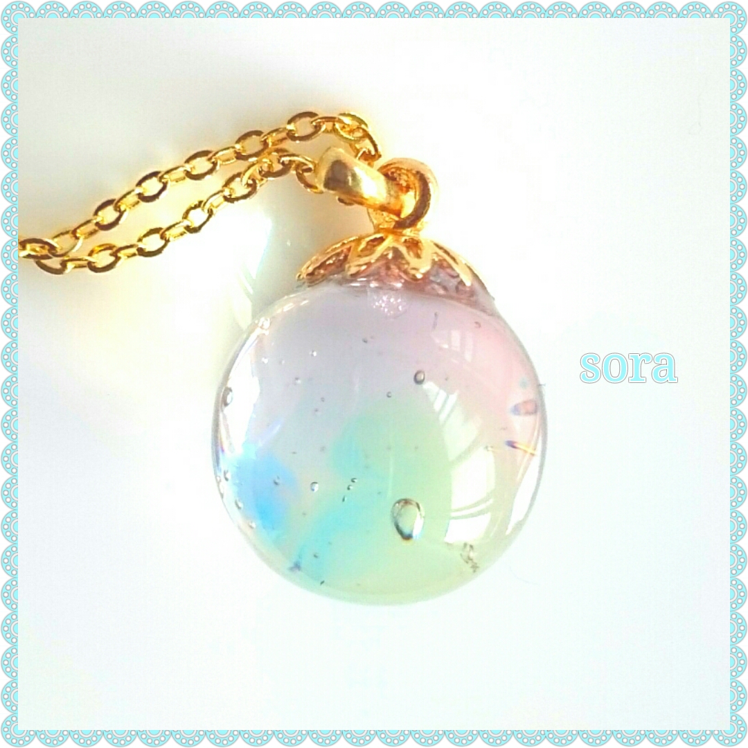 1147.スワロ入り♡ 球体レジンネックレス♡ 49 スワロ入り 球体レジンネックレス｜Yahoo!フリマ（旧PayPay