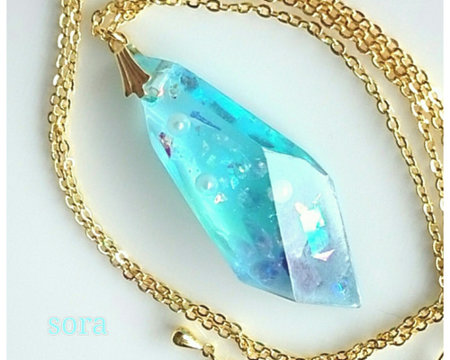 ❤️チャルメラ❤️星の海　小さな水族館　Sea drop✩。°ネックレス 1_e0edc58b440784a80934aa983057