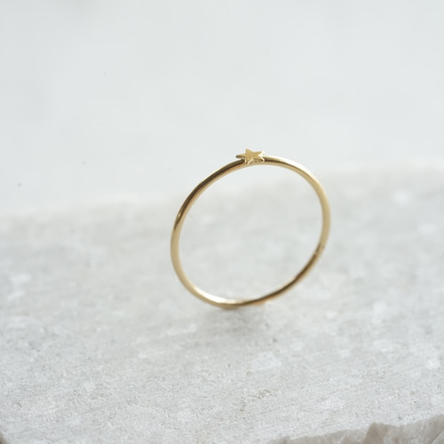 【未使用】STAR JEWELRY 星形 ゴールドリング DIAMOND CELESTIAL RING(2JR0565)K10 リング｜スタージュエリー