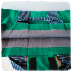 【試作品のためお得！】緑帆布ピアニカケース+ショルダーストラップ付　試作品のためお値引き商品！ 4枚目の画像