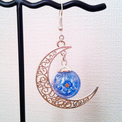 月と海と一番星のピアス ver.シルバー 1枚目の画像