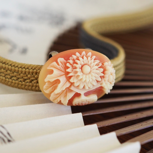 再販＊帯留め 菊 帯留め キクモモ堂 通販 10178397｜Creema(クリーマ) 
