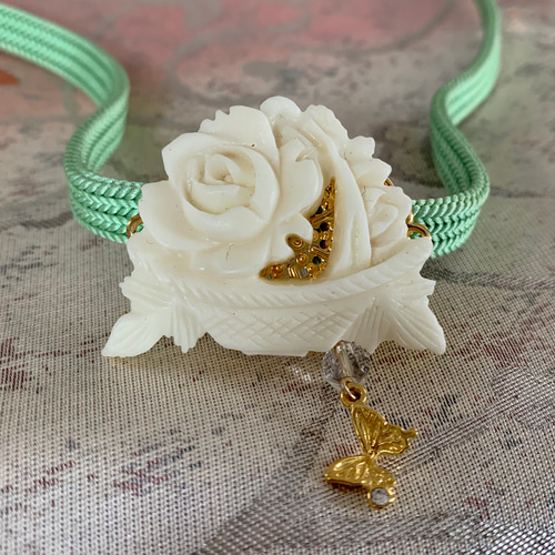 再販 帯留め＊花籠 帯留め キクモモ堂 通販 11890785｜Creema(クリーマ) 