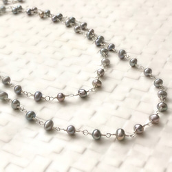 Creema Limited關注紀念珍珠項鍊銀 第5張的照片