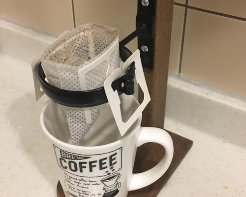 ドリップコーヒー スタンド オーダー品 kittaki coffee drip stand│オーダー家具と無垢天板 東京 WOODWORK