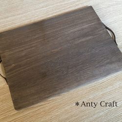 【NEW】桐のカフェ＆モーニングプレート　木製トレイ　カフェトレイ UN 3枚目の画像