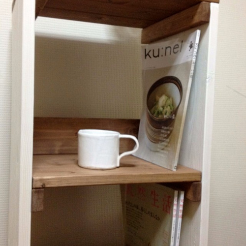 【引取可能】3段収納棚 本棚 飾り棚 幅36cm DP/W 完成品 引取可能】3段収納棚 本棚 飾り棚 幅36cm UN/W 完成品 棚・シェルフ
