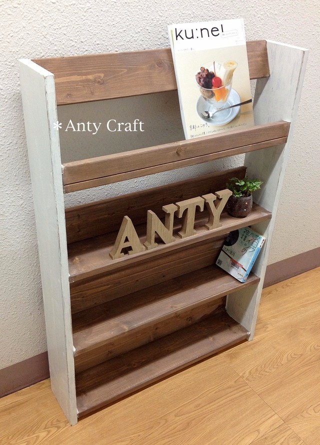 【引取可能】文庫本 まんが本収納棚 飾り棚 幅64cm UN/AW 完成品