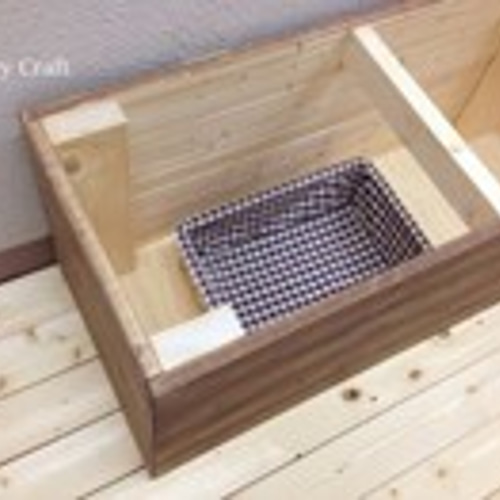 収納ベンチ　アンティーク風 サイズオーダー可】【引取可能】無垢材 アンティーク風収納ベンチ UN