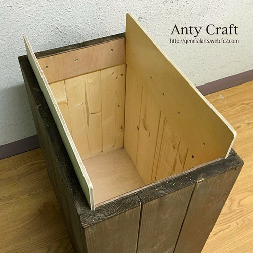 引取可能】45L対応ゴミ箱（スリムタイプ） ハンドメイド アンティーク