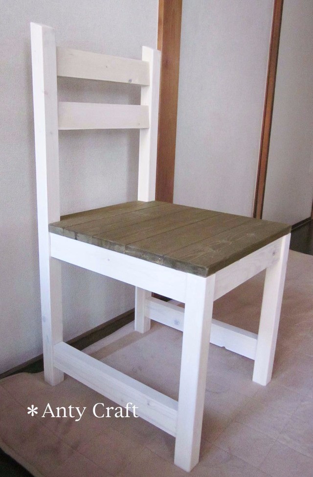 【サイズオーダー可】【引取可能】無垢材 ハンドメイド 木製チェア 幅40cm W/UN 完成品