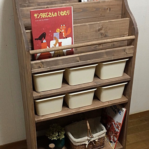 8段70台自作ロータリー交差点付きトミカ収納棚 本棚・絵本棚