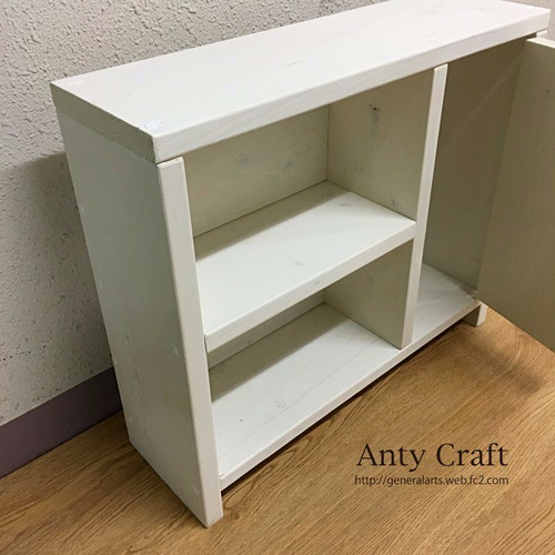 サイズオーダー可】【引取可能】無垢材 目隠し扉がついた！トイレ収納