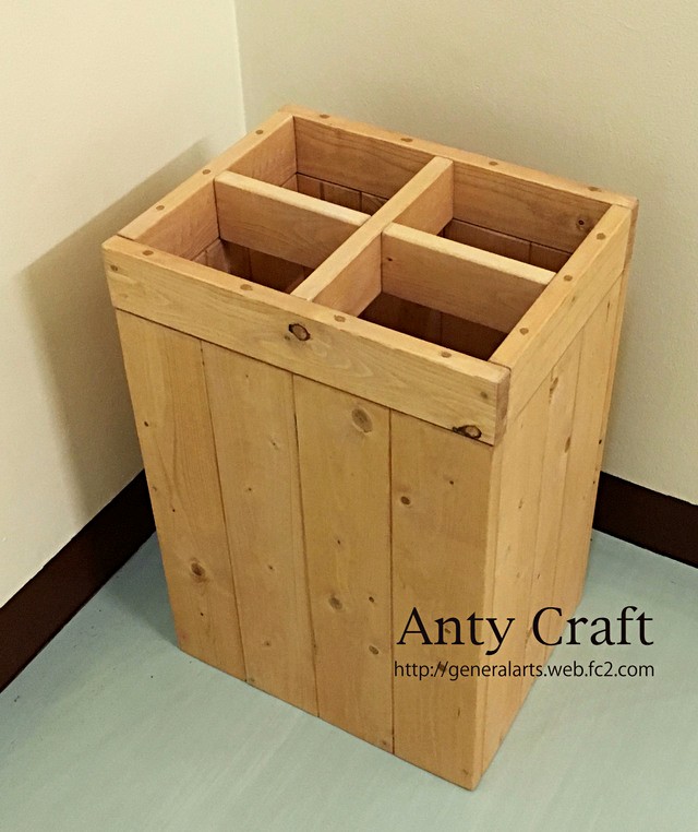 【サイズオーダー可】【引取可能】無垢材　アンティーク風傘立て LO/LO 完成品 6,518円