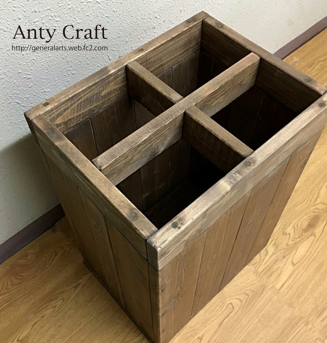 サイズオーダー可】【引取可能】無垢材 アンティーク風傘立て UN/UN完成品