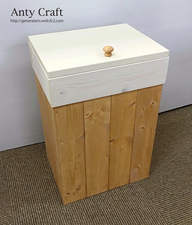 ゴミ箱 45L対応 ハンドメイド アンティーク風ダストボックス LO/W 9,571円