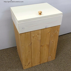 45L対応ゴミ箱（スリムタイプ） ハンドメイド アンティーク風