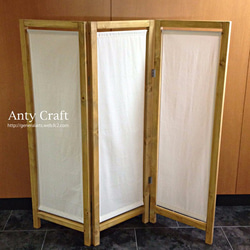 木製パーティション 店舗什器 幅45cm×3面 3つ折りパーテーション 完成品 0_5104126e64a84de5cd5204721019
