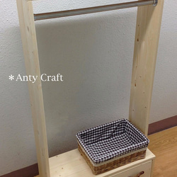 サイズオーダー可】【引取可】引出し付きハンガーラック ステンレス