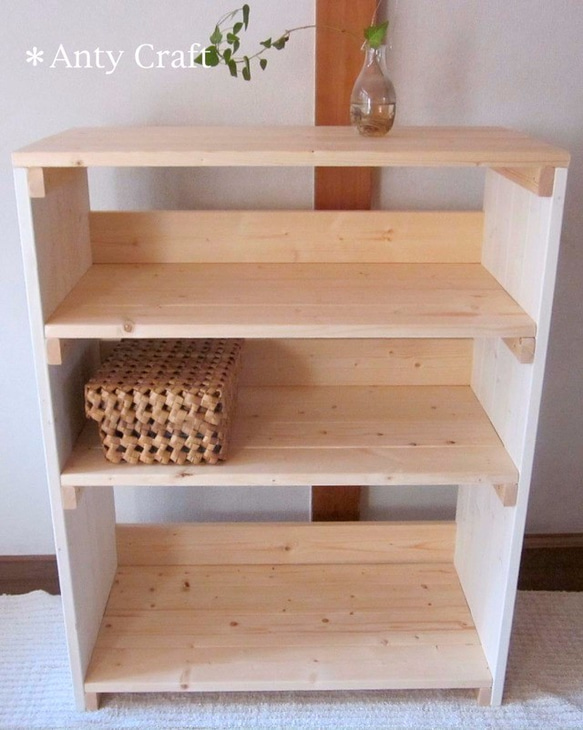 3段収納棚 飾り棚 店舗什器 シェルフ 幅70cm N/W 完成品 棚 3段収納棚 飾り棚 店舗什器 シェルフ 幅70cm N/W 完成品 棚