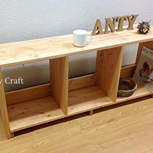 サイズオーダー可】【引取可能】横型3列収納棚 幅110cm LO/LO 完成品