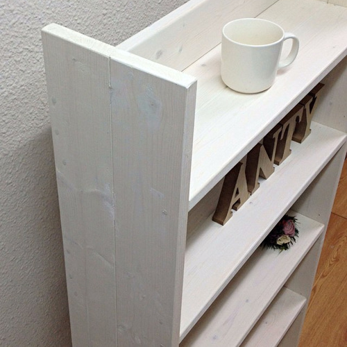 サイズオーダー可】【引取可能】5段飾り棚 DVD収納 本棚 幅60cm W/W